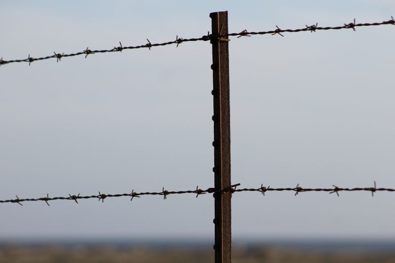Barbed Wire Fence Replacement detail